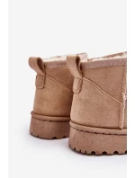 Dětské zimní boty s polstrováním Bežové Nallita Dětské zimní boty s polstrováním Bežové Nallita