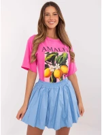 Sukně MI SD 2547.24 světle modrá