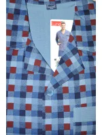 Pánské rozepínané pyžamo Luna 797 3XL-4XL Pánské rozepínané pyžamo Luna 797 3XL-4XL