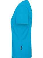 Daiber JN 1807 Dámské pracovní tričko z bio bavlny - Solid 02.1807 turquoise
