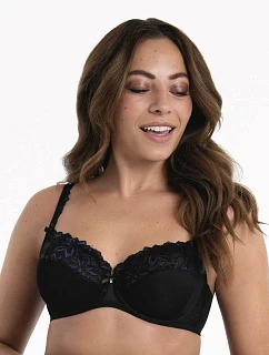 Suzette podprsenka s kosticí 5252 black - RosaFaia