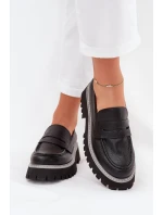 Dámské Mokasíny Na Platformě A Plochém Podpatku Big Star NN274049 Černé