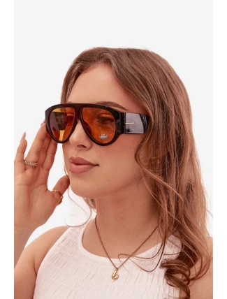 Dámské sluneční brýle Černo-oranžové