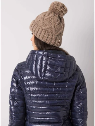 Dámská čepice.18 tmavě lila