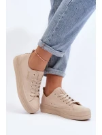 Dámské béžové látkové tenisky Staneva Dámské béžové látkové tenisky Staneva