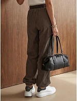 Dámské jogger kalhoty z manšestru s páskem, Fango, FashionStreet, UY3139 Dámské jogger kalhoty z manšestru s páskem, Fango, FashionStreet, UY3139