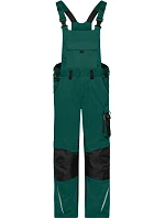 Daiber JN 1833 (42-60) Pracovní kalhoty s laclem - Strong 02.133M dark green/black Daiber JN 1833 (42-60) Pracovní kalhoty s laclem - Strong 02.133M dark green/black