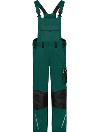 Daiber JN 1833 (42-60) Pracovní kalhoty s laclem - Strong 02.133M dark green/black Daiber JN 1833 (42-60) Pracovní kalhoty s laclem - Strong 02.133M dark green/black