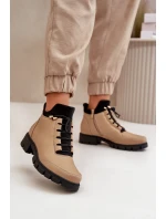 Nízké dámské boty z ekologické kůže béžové Erisabelle Nízké dámské boty z ekologické kůže béžové Erisabelle