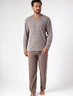 Pánské pyžamo Regina 450 froté dlouhé/r M-XL