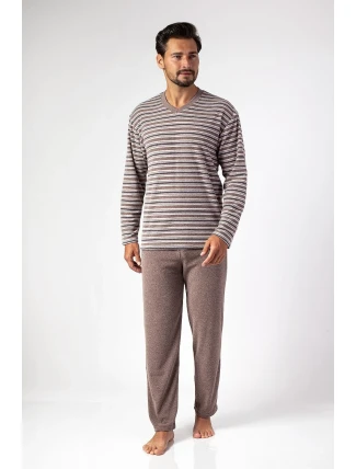 Pánské pyžamo Regina 450 froté dlouhé/r M-XL