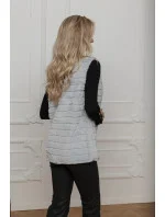 Světle šedá kožešinová vesta s podšívkou (2114) Světle šedá kožešinová vesta s podšívkou (2114)