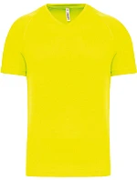 Kariban ProAct PA 476 Pánské sportovní tričko s výstřihem do V 20.P476 fluorescent yellow