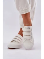 Mladistvé Nízké Tenisky Na Suchý Zip Bílé Dilan