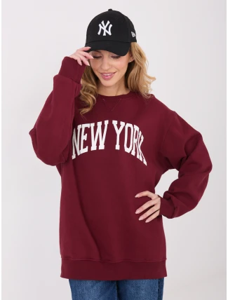 Mikina WT BL A1062.29 bordó Mikina WT BL A1062.29 bordó