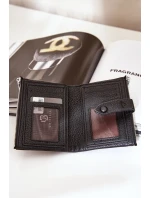 Eko Kožená Dámská Peněženka Černá Bronica