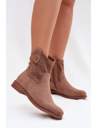 Boty na podpatku model 224618 Step in style Boty na podpatku model 224618 Step in style