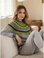 Dámský svetr RUBY GLOW grey FashionStreet MY2376