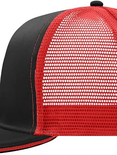 Daiber MB 6635 6 panelová Pro síťovaná sandwich kšiltovka 03.6635 black/red