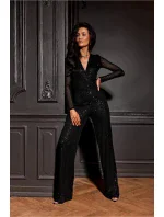 Dámský Overal WPS357-2 černý - Roco Fashion Dámský Overal WPS357-2 černý - Roco Fashion