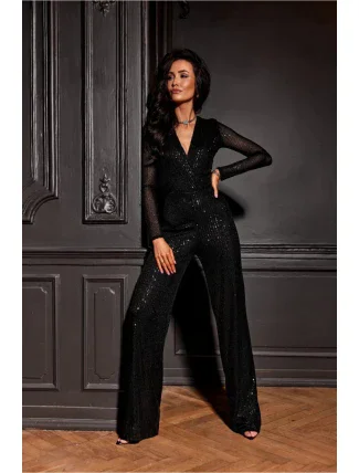 Dámský Overal  WPS357-2 černý - Roco Fashion