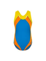 Plavecký kostým 010 modrý-pom 122 dívky Plavecký kostým 010 modrý-pom 122 dívky