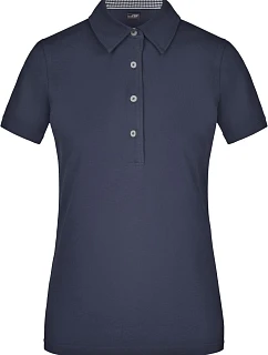 Daiber JN 969 Dámské piqué polo "Plain" 02.0969 navy/navy/white