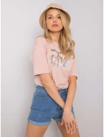Tričko DS TS 1114.10P světle růžová Tričko DS TS 1114.10P světle růžová