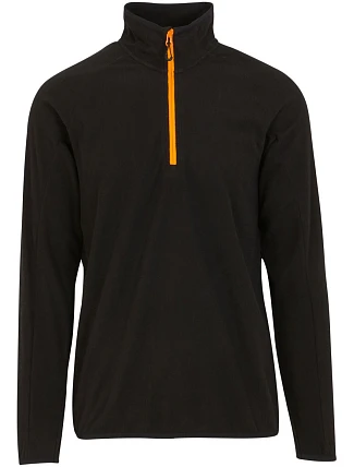 Regatta TRF 691 Fleecová mikina structure s 1/4 zipem "Navigate" 36.F691 black/orange pop Regatta TRF 691 Fleecová mikina structure s 1/4 zipem "Navigate" 36.F691 black/orange pop