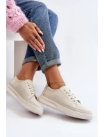 Dámské kožené sportovní tenisky Bílé Failla