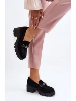 Mokasíny na masivním podpatku černé Eriella Mokasíny na masivním podpatku černé Eriella