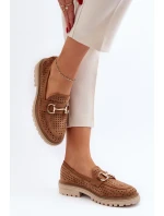 Dámské lodičky s výšivkou Camel Talesse