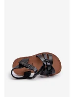 Dětské Sandálky S Suchým Zipem Černé Marimona