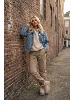 Dámské sněhule z přírodního semiše béžové Mairene