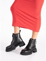 Pěkné černé kotníčkové boty dámské platforma Pěkné černé kotníčkové boty dámské platforma