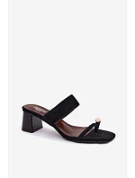 Klapky na podpatku model 228979 Step in style Klapky na podpatku model 228979 Step in style