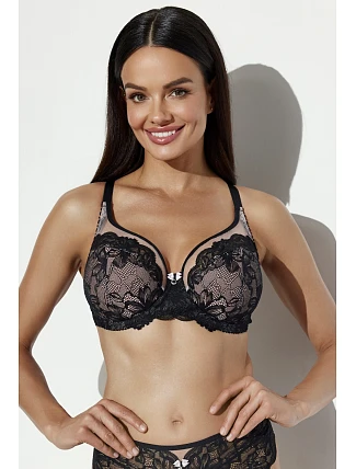 Poloměkká podprsenka Ava 2297 Gorgeus Black Maxi