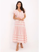 TW SK BI 28760.97 bílo-růžové šaty