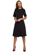 S240 Zavinovací šaty - černé S240 Zavinovací šaty - černé