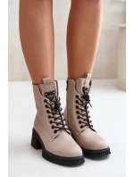 Boty na podpatku model 201012 Step in style Boty na podpatku model 201012 Step in style