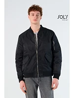 SOL'S Rebel Stylová bunda "Bomber" 25.1616 black SOL'S Rebel Stylová bunda "Bomber" 25.1616 black
