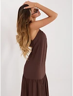 Šaty IR SK 6816.16P tmavě hnědé