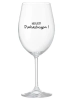 NERUŠIŤ! PROKRASTINUJEM! - priehľadný pohár na víno 350 ml