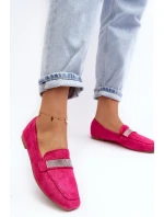 Dámské mokasíny s cirkony Fuchsie Ralrika