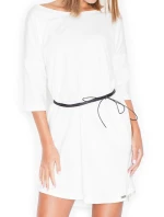 Dámské šaty K335 Ecru - Katrus