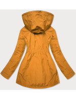 Oboustranná vypasovaná dámská bunda ve žluté-pepito barvě (M-163)