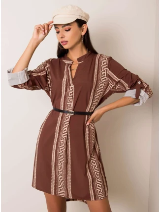 Šaty DHJ SK 5766D.13 hnědá