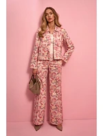 M911 Široké kalhoty s potiskem a zapínáním na zip - model 2