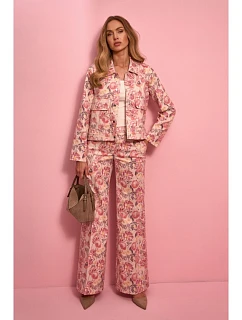 M911 Široké kalhoty s potiskem a zapínáním na zip - model 2