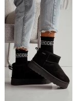 Dámské ponožky polofroté UNIQUE bezuciskové MOON – černé Dámské ponožky polofroté UNIQUE bezuciskové MOON – černé